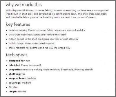 ecommerce product description good